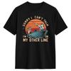Harajuku T Shirt Beach Sorry Cant Talk Im On My Other Line T Shirts Funny Fishing Print 100 Cotton Tee Shirt for Unisex Y2K Tees
