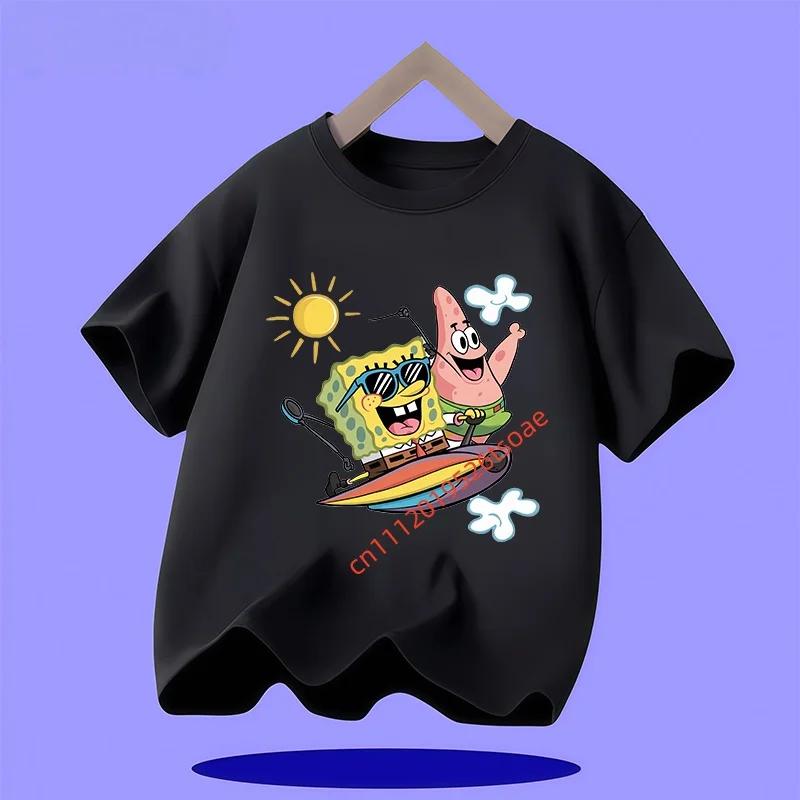New SpongeBob SquarePants Childrens TShirt Casual Daily Comfortable Breathable for Boys and Girls