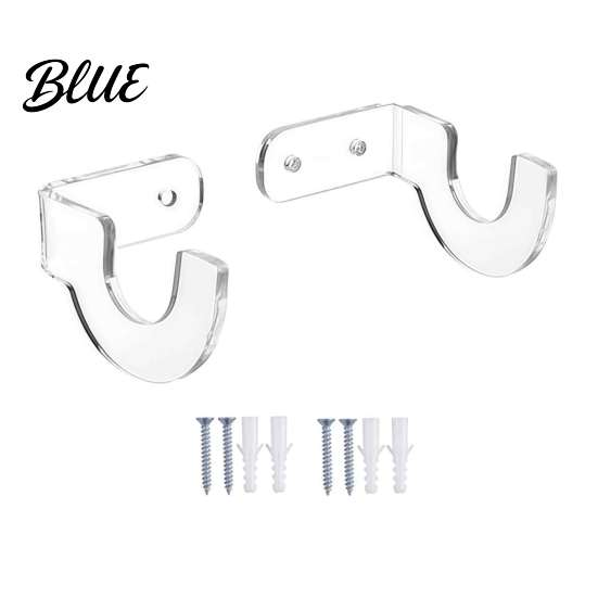 Wall Display for Clear Hanger Acrylic Rack Stand Transparent Swords Mounted Horizontal Holder with Screws