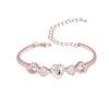 Ladies Elegant Crystal Love Heart Bracelet