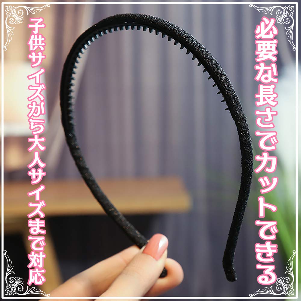 ZERONOWA Non-Slip Elastic Bands for Handmade Hair Accessories (4mm10 pieces)