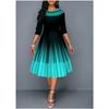 BITCED Fashion Summer Spring 1/2 Sleeves O-Neck  Casual Dresses