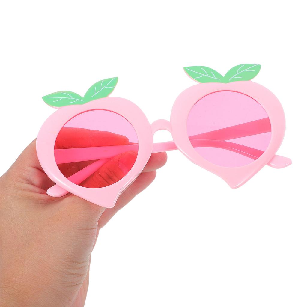 4Pcs Party Glasses Novelty Peach Shape Fun Sunglasses Photo Booth Props Luau Hawaiian Birthday Beach Pool Supplies Funny