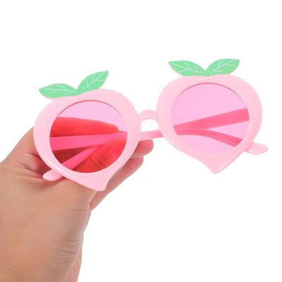 4Pcs Party Glasses Novelty Peach Shape Fun Sunglasses Photo Booth Props Luau Hawaiian Birthday Beach Pool Supplies Funny