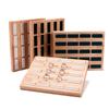20 Slot Ring Earring Wooden Display Velvet Leather Inner Tray Showcase Table Stock High Quality Factory Direct