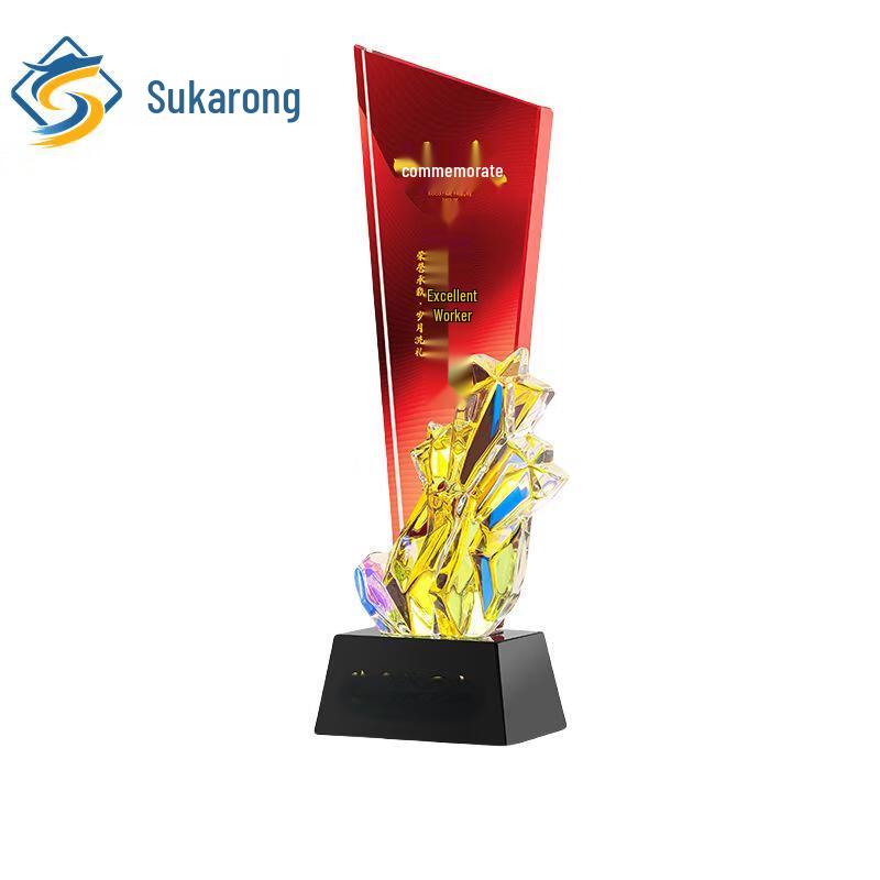 Creative Red Crystal Trophy Award