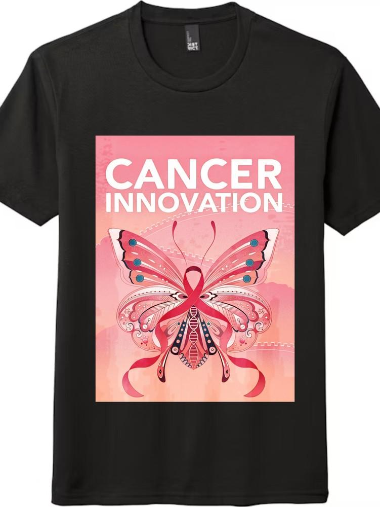 

Cancer Innovation Breast Cancer Awareness Tee | Butterflyand Ribbon Design,Unisex L