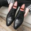 New Luxury Designer Britain Gentleman Patchwork Oxford Leather Shoes For Men Moccasins Wedding Prom Homecoming Party Footwear