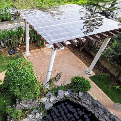 Clear Acrylic Sheet, 1mm Polycarbonate Sheet, High Impact and Shatterproof Plastic Sheet, 2mm Thick, for Outdoor Garden and Greenhouse Covering, Outdo