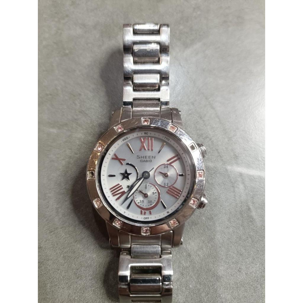 Used SHEEN Casio Radio-Controlled Solar Watch