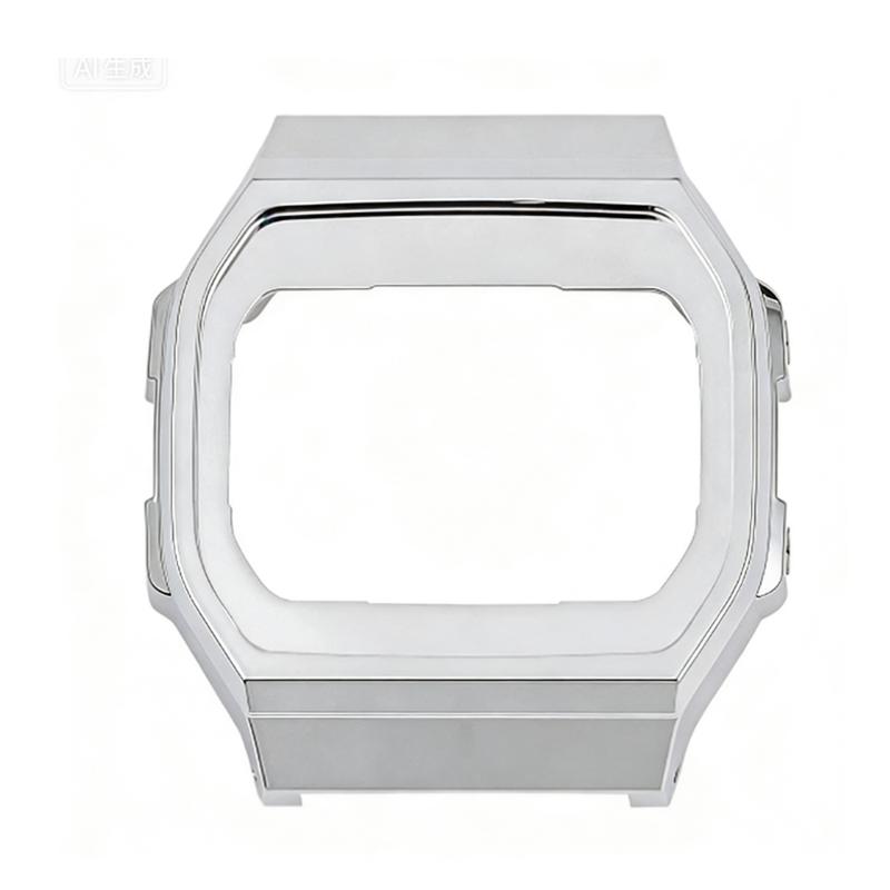 Pour Casio Série A168 étui en caoutchouc dur modifié avec coque en plastique de haute qualité Accessoires de montre
