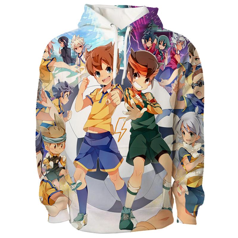 

Inazuma Eleven Cosplay Hoodies 3D Shuuya Gouenshi Print Sports Pullover Children s Sweatshirt Autumn/Winter Outdoor Y2k Tracksuit 150