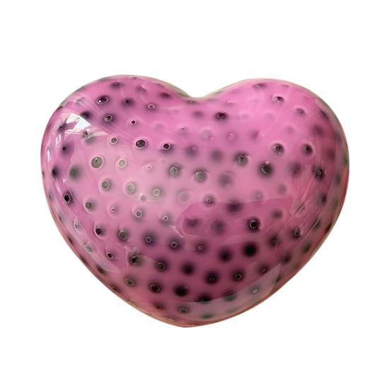Игрушка-антистресс  Сердце  Имитация выдавливания прыщей Фиджет-игрушка Снятие тревоги Акне розовый