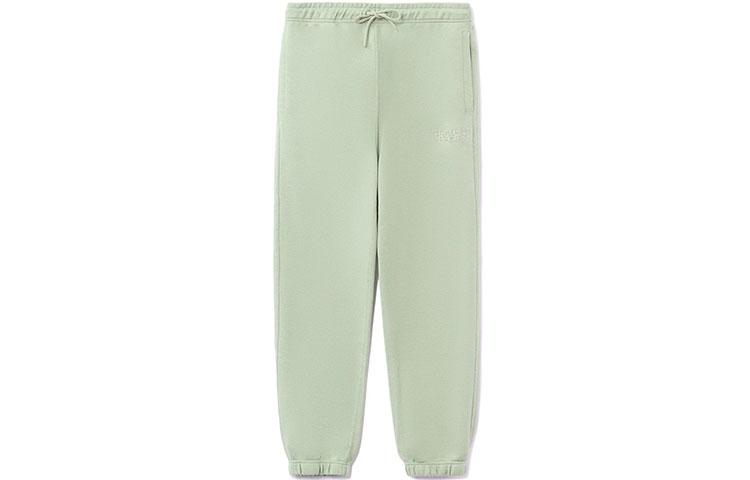 Li Ning Sports Basketball Collection Knitted Sweatpants Men's Desert Green Moderate Cuffed Pants AKLRA05-4
