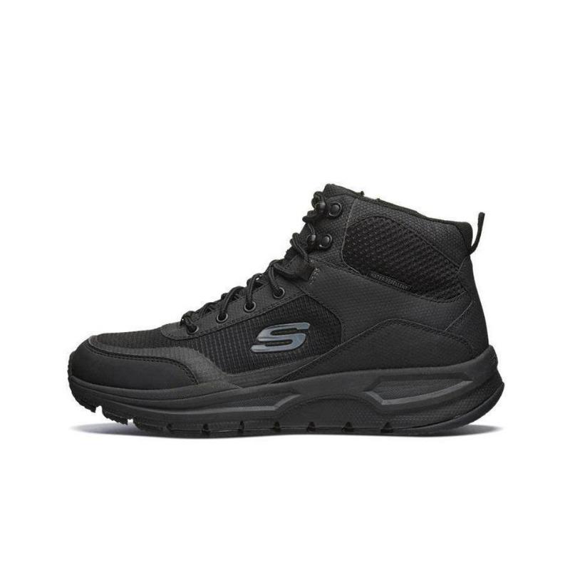 Skechers Sport Men Fabric Leather High Top Casual Shoes Black 51705C-BBK 43