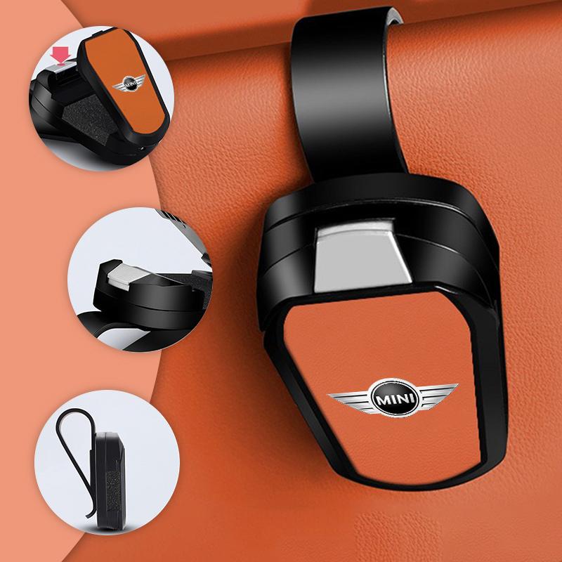 BBIU7 Car Sun Visor Glasses Holder Organizer Anti-Slip Eyewear Clip For BMW Mini Cooper R50 R53 R55 R56 R60 R61 F54 F55 F56 Sticker