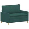 Sofa Dark Green 126 x 81 x 87.5 cm Fabric