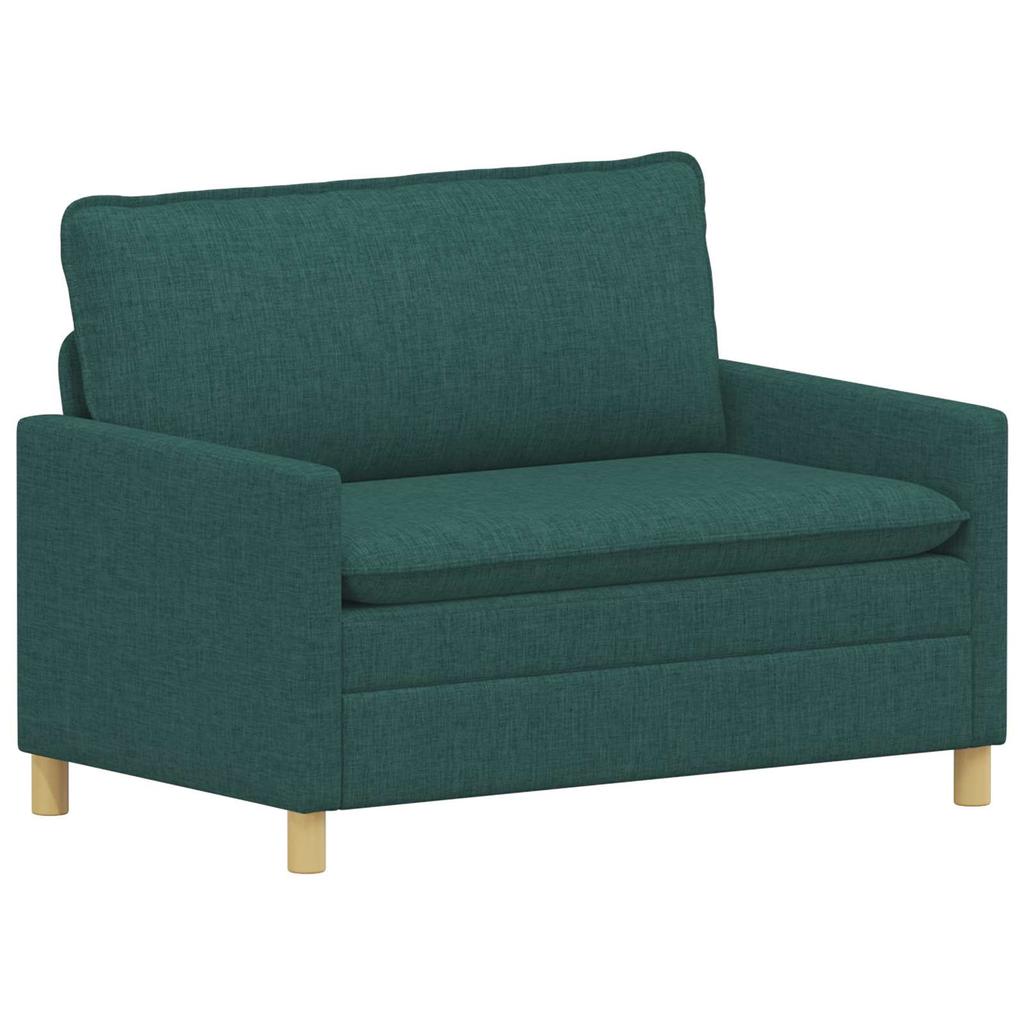 Sofa Dark Green 126 x 81 x 87.5 cm Fabric