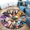 Demon Slayer Round Area Rug Carpet Rug For Living Room Bedroom Sofa Playroom Decor Nonslip Floor Mat