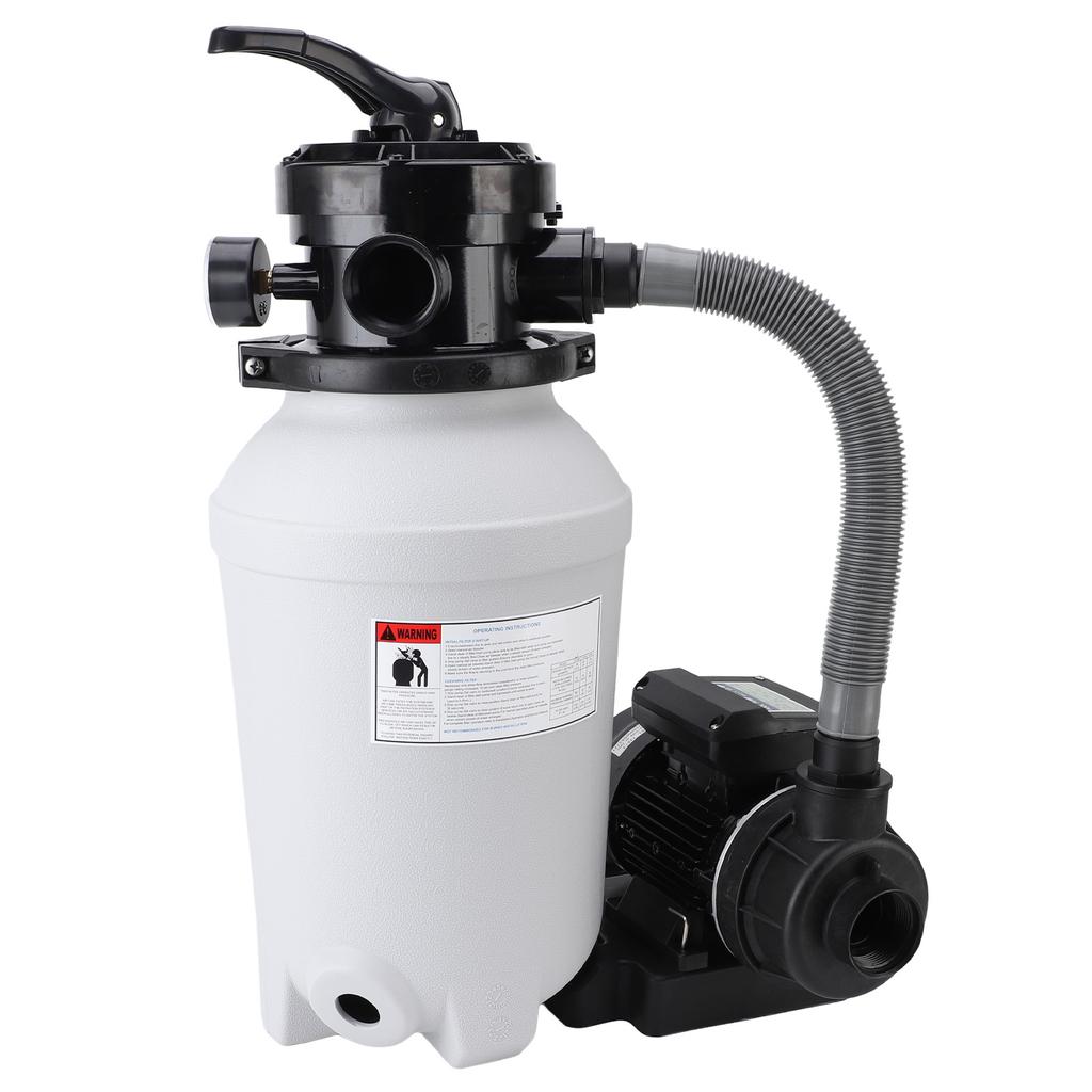 Sand Filter Pump System for Above Ground Pools 10 Inch Sand Tank 0.25HP 250W Pool Pump IPX5