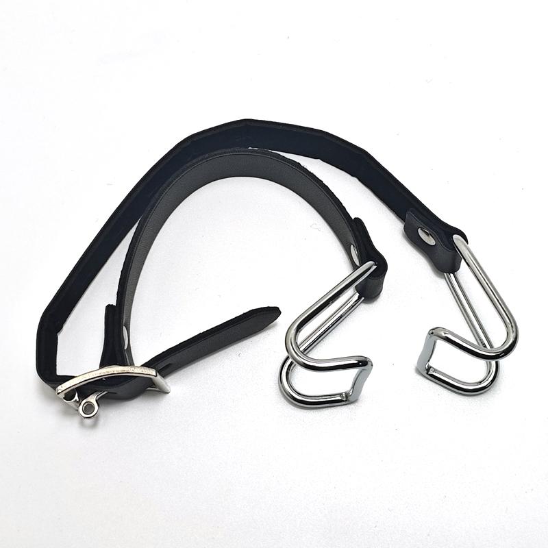 Adjustable Metal Mouth Gag with Nose Hook for BDSM Couple Play Adult Sex Toys