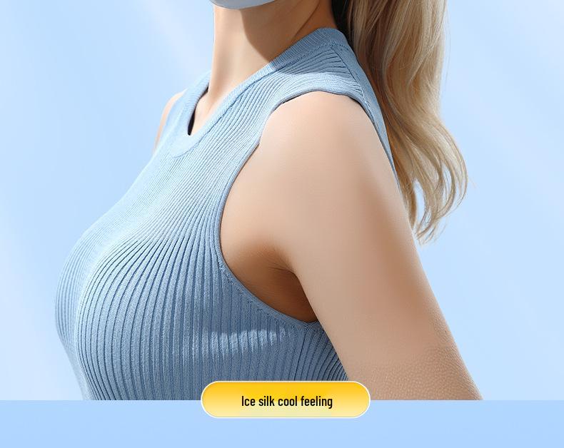 Ice Silk Anti-UV Face Mask with Eye Corner Protection & Moisturizing Hyaluronic Acid