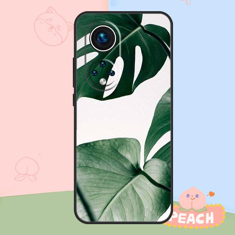 Monstera Flower Tropical Leaves Case For Honor Magic 6 7 8 Pro Honor 400 200 50 70 90 Lite X8b X8c X9b X9c X9d Win RT Cover
