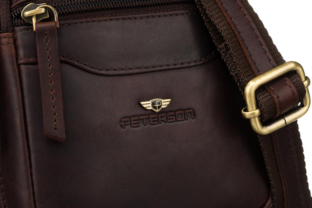 PTN M23E-OPU-6767 Brown Leather Bag