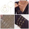 New Zirconia Hexagram Y-Layer Necklace & Bracelet Set - Stainless Steel Luxury European & American Fashion Jewelry