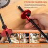 Aluminum Alloy Marking Gauge Metric Inch Woodworking Scriber Blade Type Wood Dowel Layout Marking Tool
