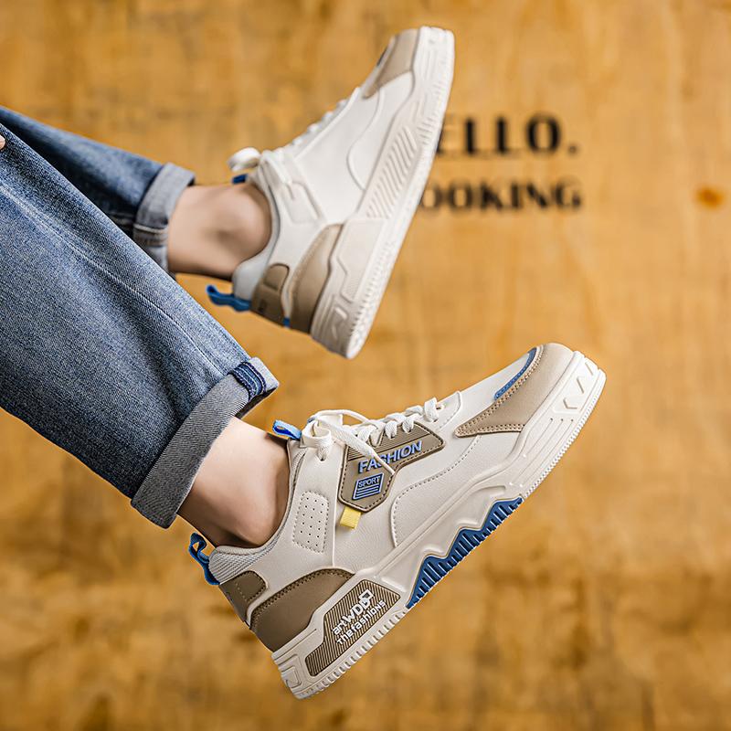 Herren Freizeitschuhe für alle Jahreszeiten Mode Skateboarden Studenten Bequeme Sneaker Jungen Trendige Schuhe mit weicher Sohle Atmungsaktiv