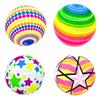 1Pc Elastic Rainbow Ball Soft Bouncy Sensory Toy Indoor Outdoor Play Party Favor Stress Relief Gift