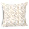 Winter Warm Home Decor Car Seat Cushion Cover Geometric Printed Pillow Cases Peach Skin Cashmere