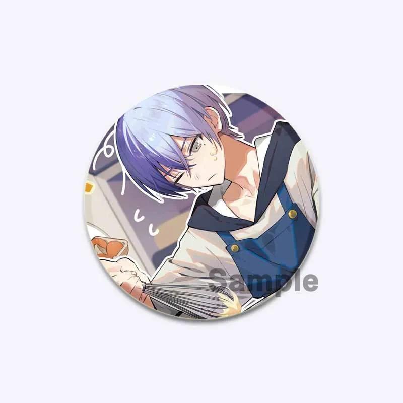 32/44/58mm Project Sekai Pin Round Cartoon Cute Snap-in Brooches for Backpack Cothes Accessories Anime Collection Badge Hat Decoration Gift
