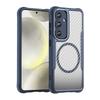 Samsung Galaxy S24 Case, Magnetic Carbon Fiber Transparent Phone Case Cover for Samsung Galaxy S24