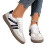 Damen-Canvas-Sneaker - Flach, Lässig, Sportliche Wanderschuhe