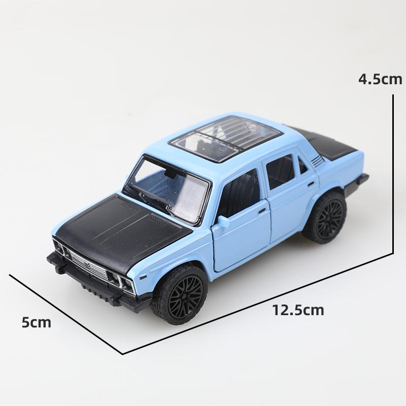 (Eingetütet)1:36 Legierte Autos Modell Simulation Lada Russland Auto Fahrzeug Pull-Back Auto Ornamente Sammlung Spielzeug Für Jungen Kinder gray