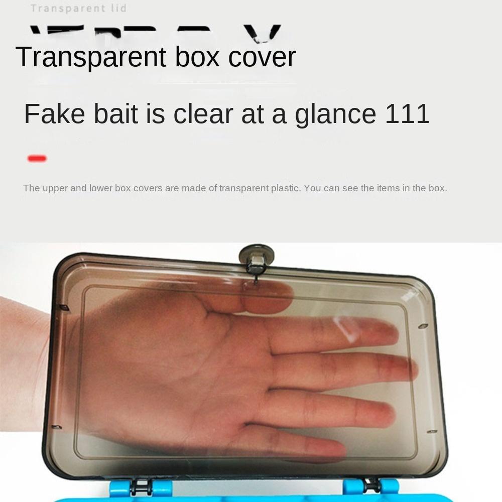 Oboustranná oboustranná krabička na rybářské potřeby Rychlá identifikace návnady Pouzdro na falešné návnady Skladování návnad