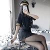 Sexy Dessous Sexy Polizistin Conjoined Stewardess Uniform Versuchung Anzug Cosplay Rollenspiel