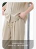 Two Piece Set of Western-style Age Reducing Wide Leg Pants with Fashionable Temperament