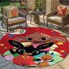 Bing Bunny Round Area Rug,Carpet Rug for Living Room Bedroom Sofa Playroom Decor,Non-slip Floor Mat37