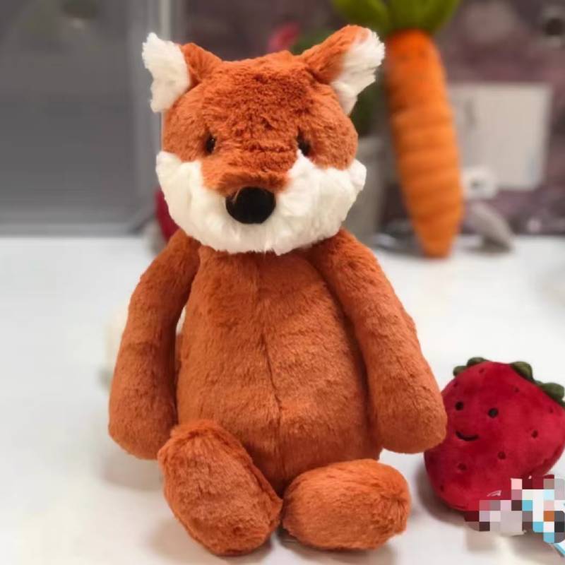 Fox Jellycat Plush Toy With Pp Cotton Filling Suitable For Kids Gift Surprise