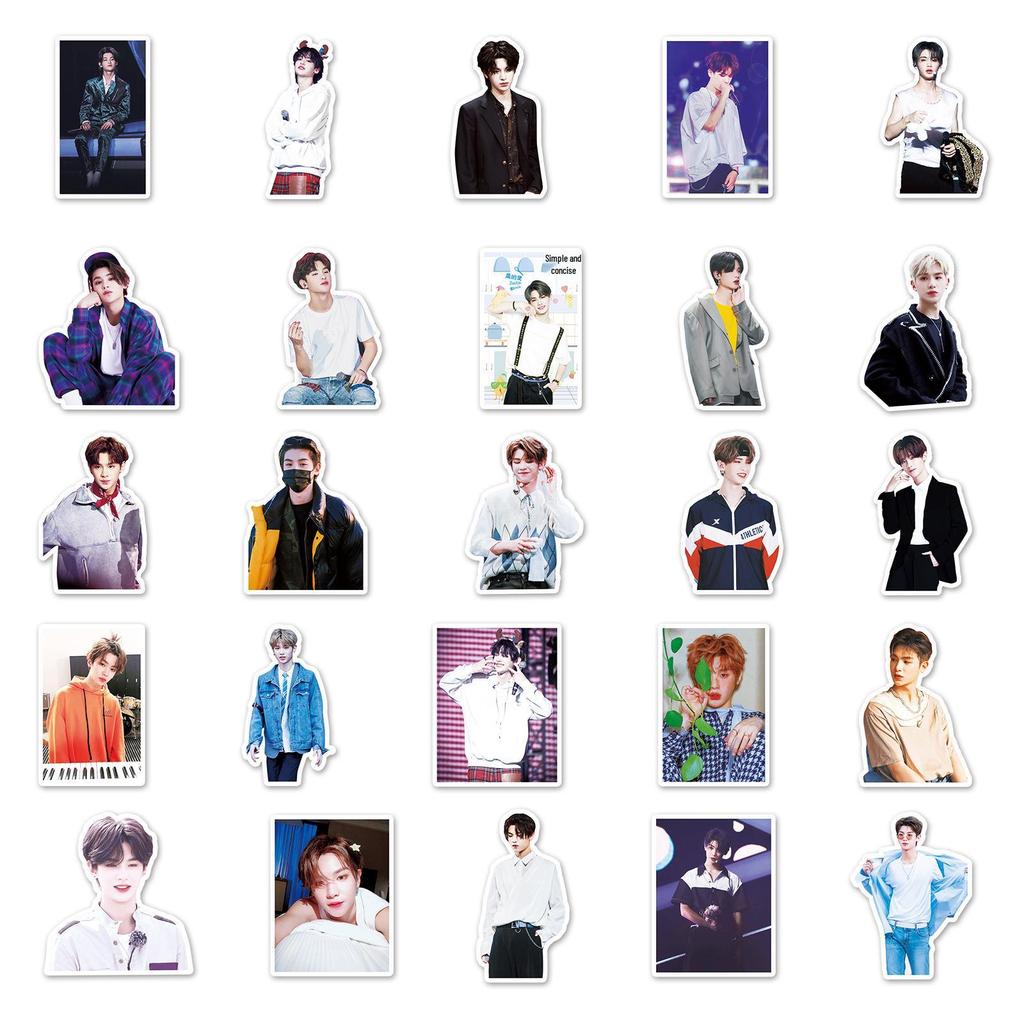 Huang Minghao Stickers: 50 Justin Jia Star Designs for Notebooks & Luggage