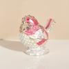 Mini Bird Trinket Box Metal Enameled Animal Figurines Collectable Wedding Jewelry Ring Holder Organizer Home Decor Delicate Gift