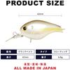 Lucky Craft Clutch MR Fishing Lure Crankbait Chartreuse (0230 Shad)
