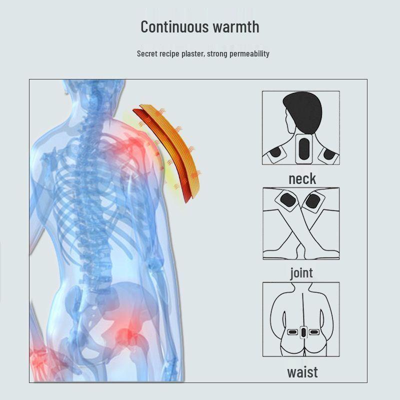 Schwarzes Gips-Gesundheitspflaster zur Schmerzlinderung - Nacken, Schulter, Taille, Bein, Kniegelenk-Schmerzen & Taubheitsgefühl