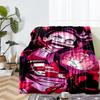 Demon Slayer Theme Printed Blanket - Perfect for Couch, Bed, Travel & Outdoor Use | Machine Washable, Cozy & Durable.