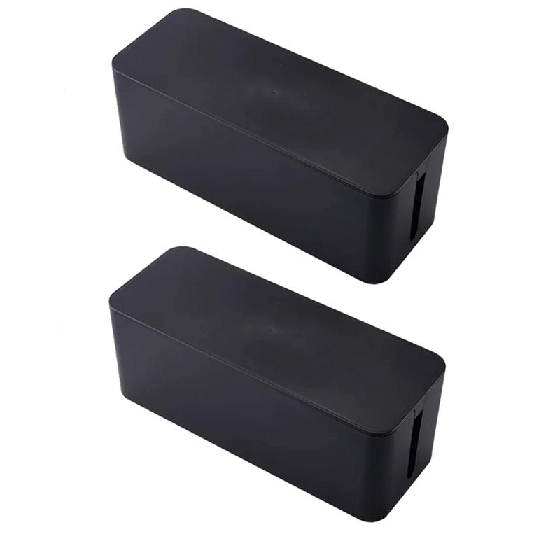 A96I-Plastic Wire Storage Box Power Cord Storage Box Junction Box Cable Management Box