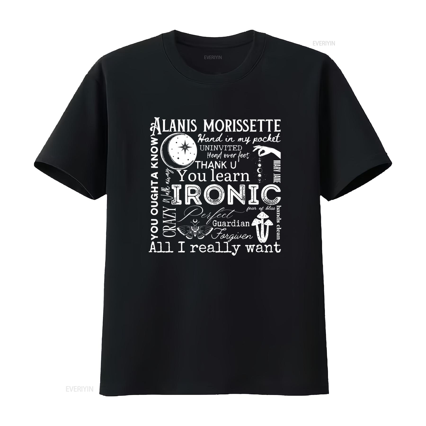 

Alanis Morissette The Triple Moon Tour 2024 T Shirt Merch Fan vintage Washed graphic fashion designer clothes Breathable 4XL