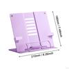 Book Stand with Page Clips Decor Tabletop Rack for Recipes Textbooks Kitchen